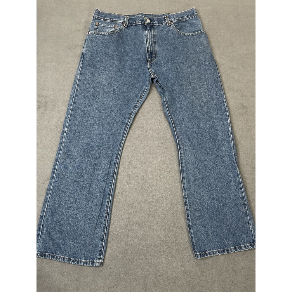 Levis 517 Jeans Mens 38x30 Blue Denim Bootcut Zip Fly Medium Wash Regular Fit